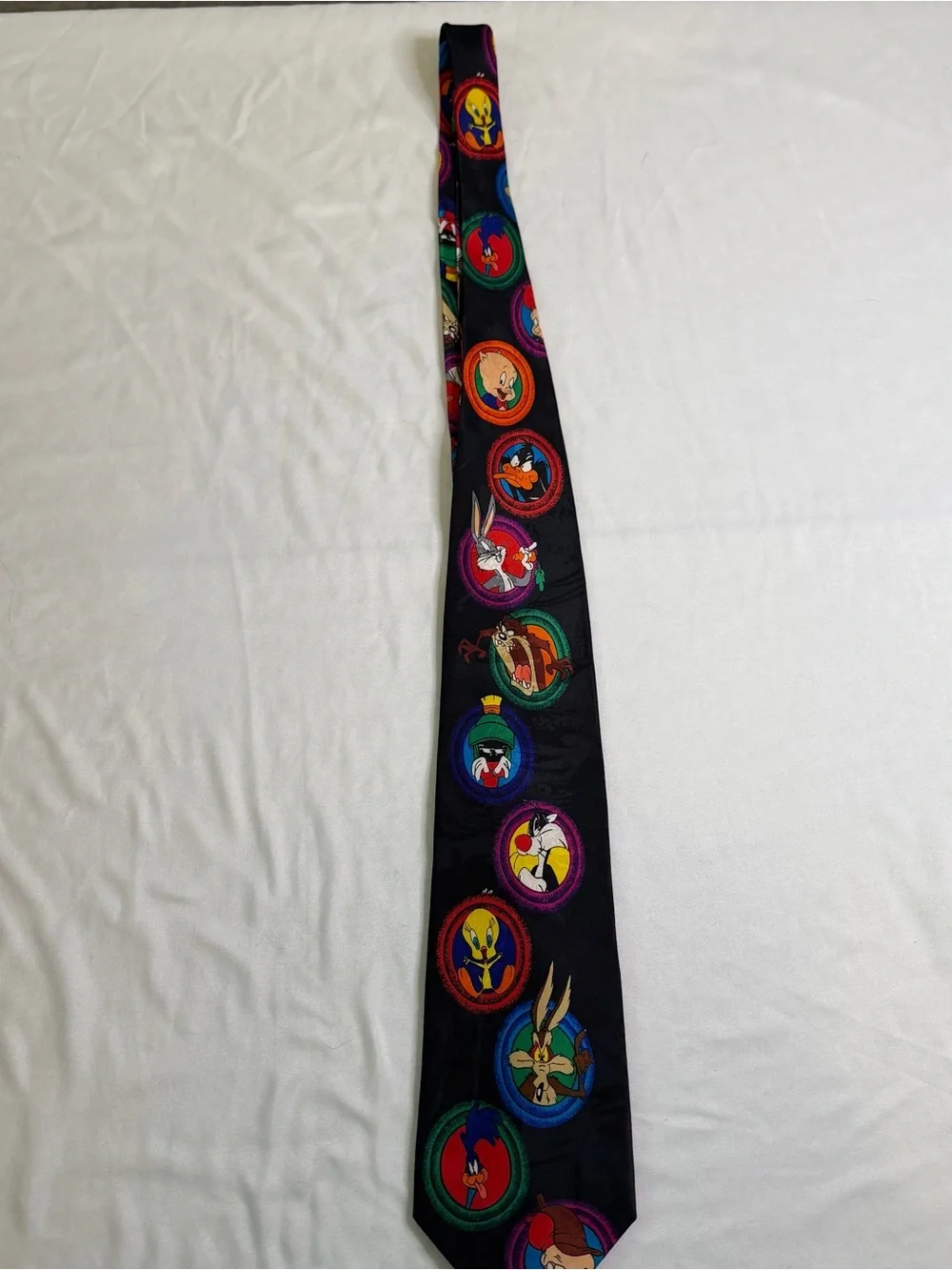 Vintage‎ Looney Tunes Mania Character Necktie 1994 Warner Bros